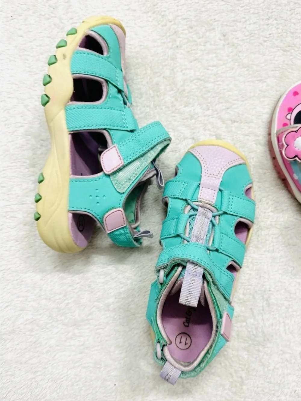 Big lot Girls Shoes,Sandals Size US 11/12 CROCS,Pixie Bloom Excellent Condition